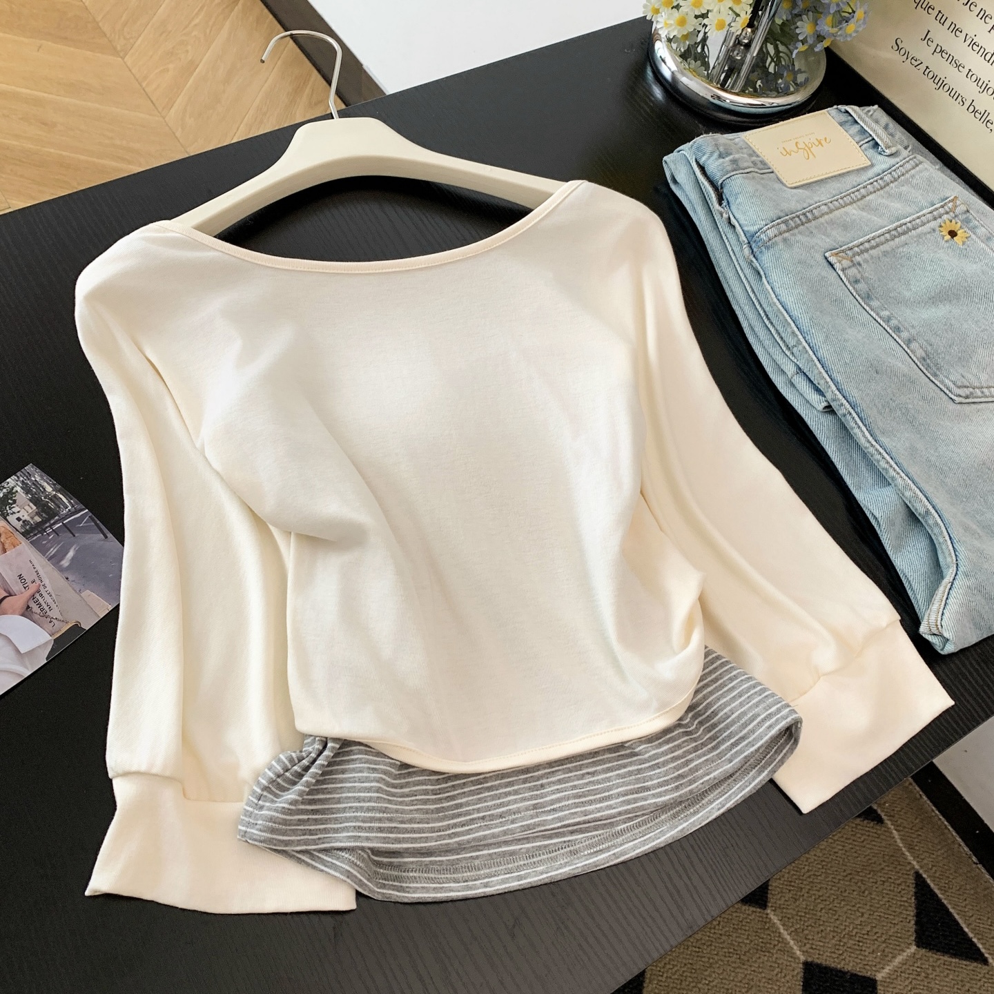 Korean Style Soft Lantern Sleeve Cardigan and Camisole Two Piece Set for Women Summer New - Image 5