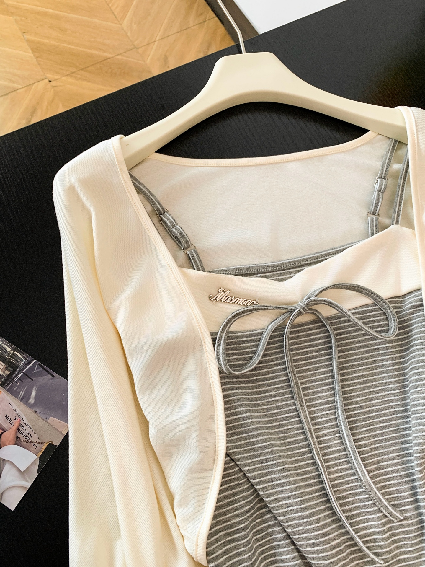 Korean Style Soft Lantern Sleeve Cardigan and Camisole Two Piece Set for Women Summer New - Image 2