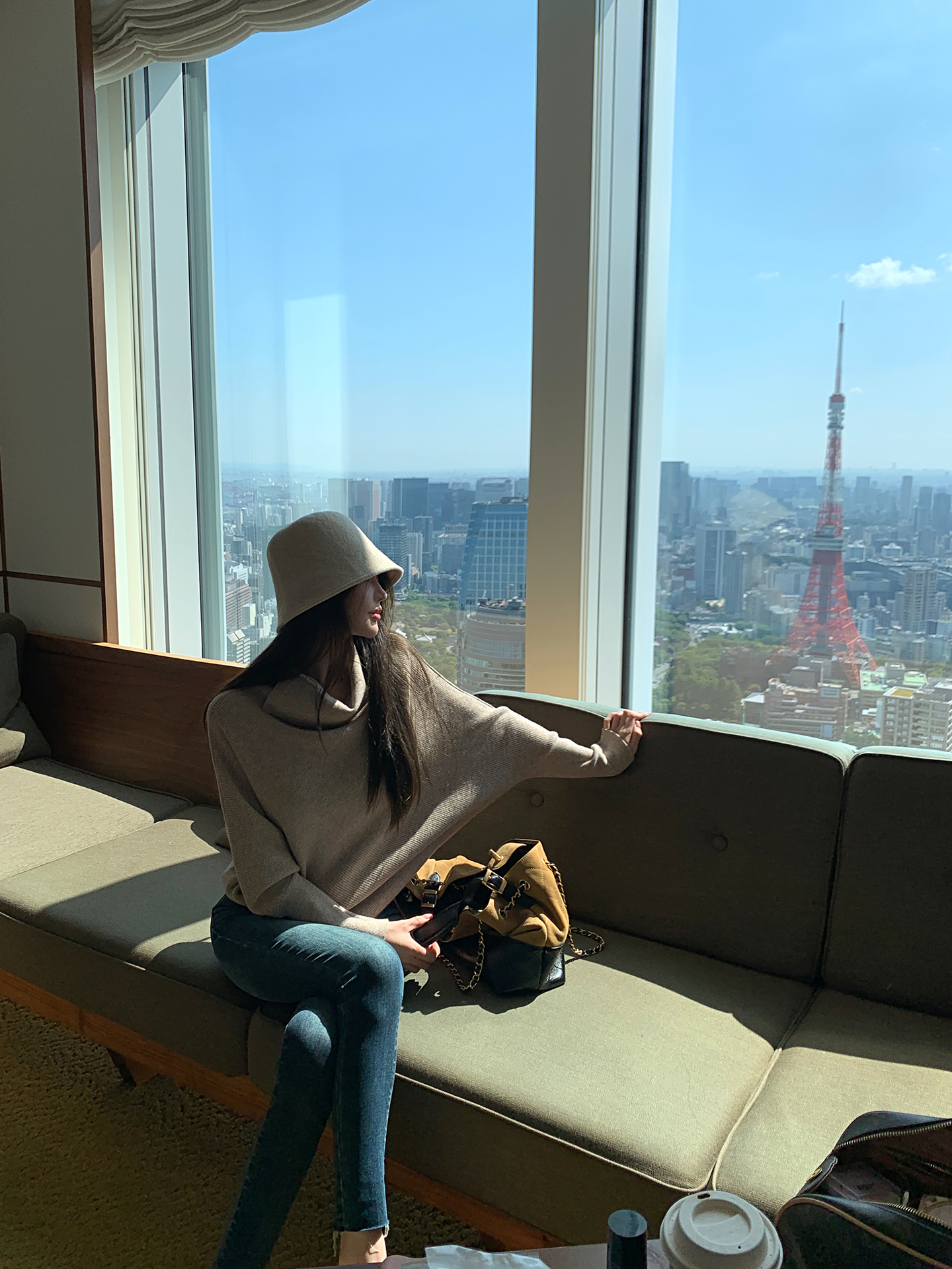 Chill High Neck Batwing Sleeve Knit Sweater for Women - Image 4