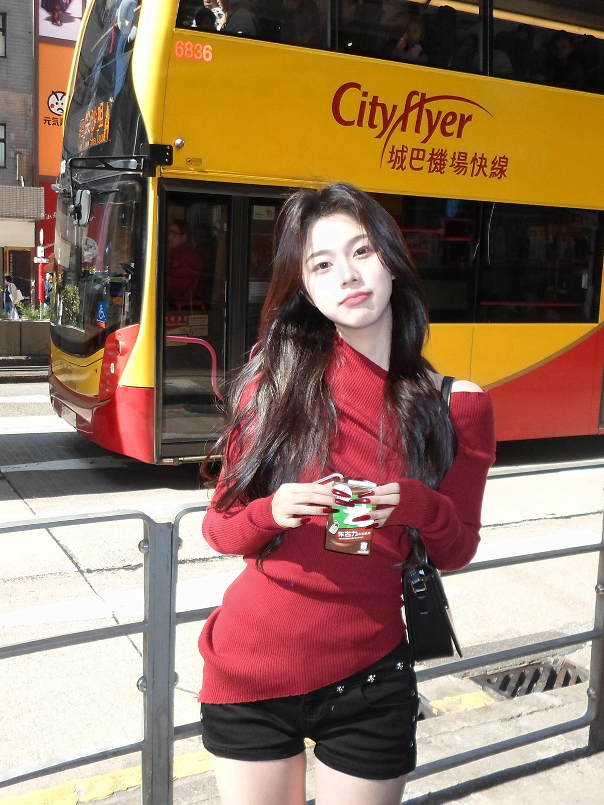 Red Off-Shoulder Knit Sweater for Women Autumn Winter Lazy Style - Image 2